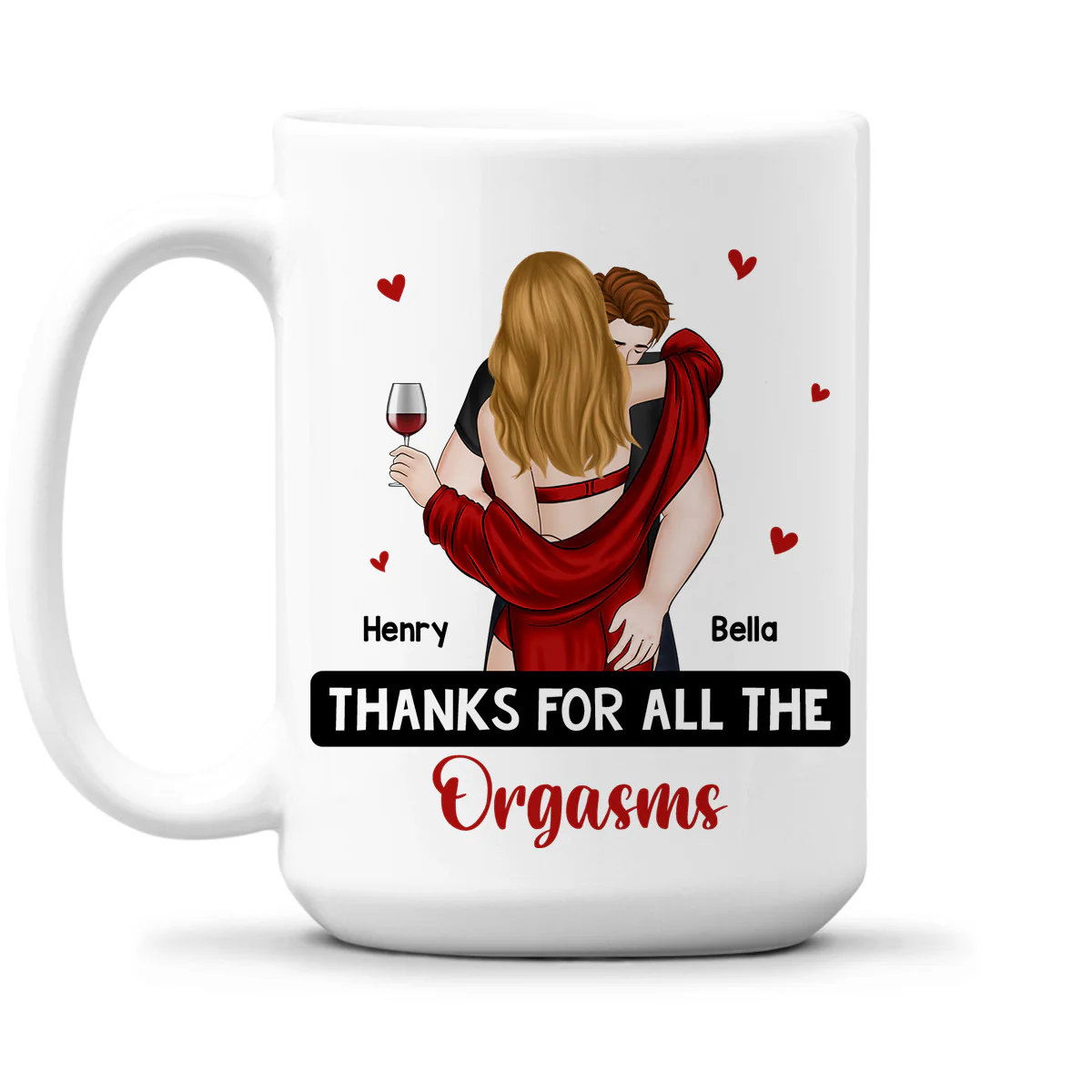 Thanks For All The Orgasms - Personalized Custom Coffee Mug - Image 4