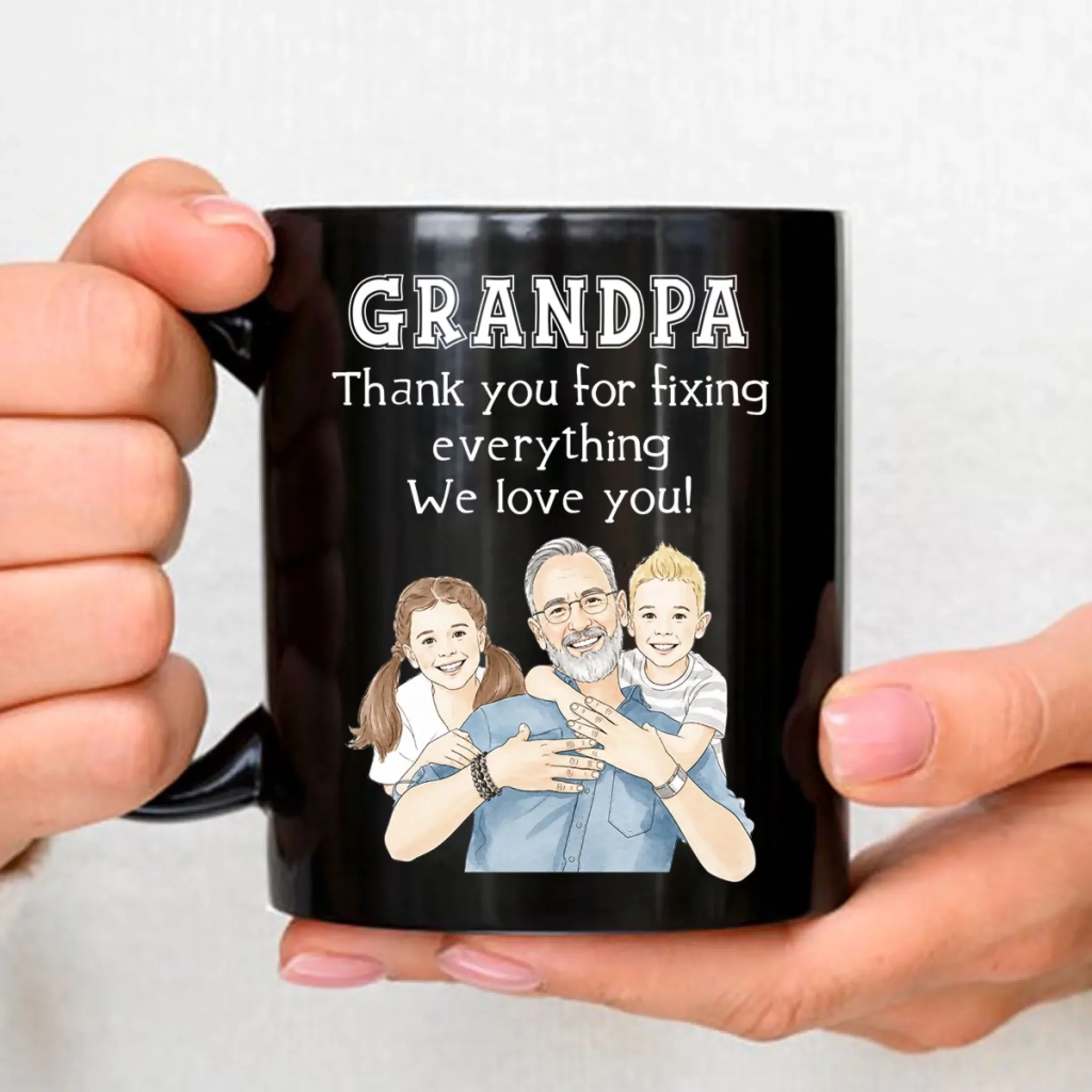 Thanks For Fixing It All - Personalized Custom Coffee Mug - Image 2