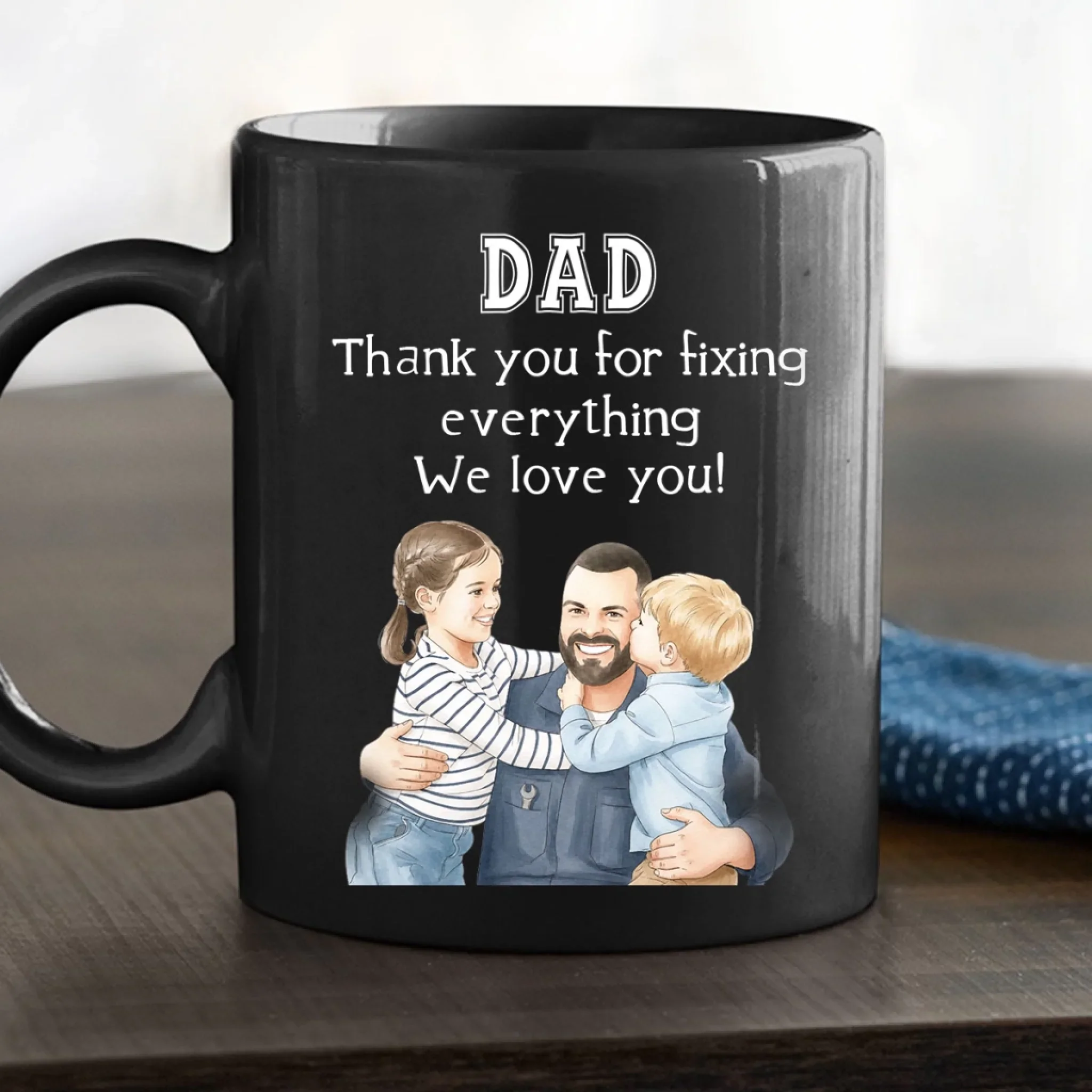 Thanks For Fixing It All - Personalized Custom Coffee Mug - Image 5