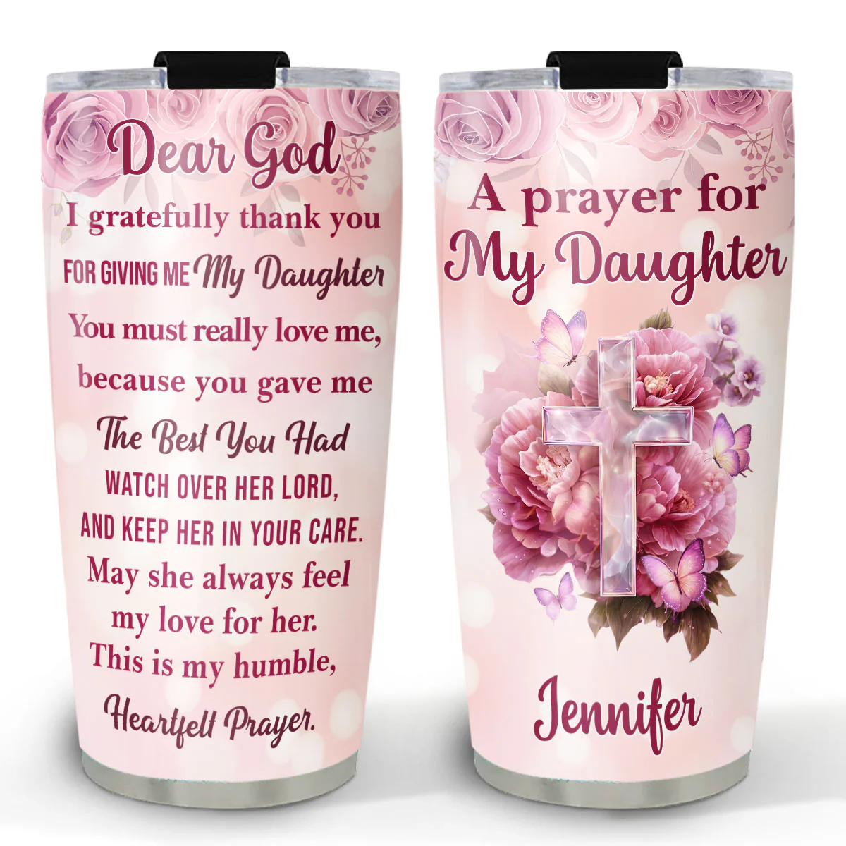 Thanks For Giving Me The Best - Personalized Custom 3D Effect Tumbler