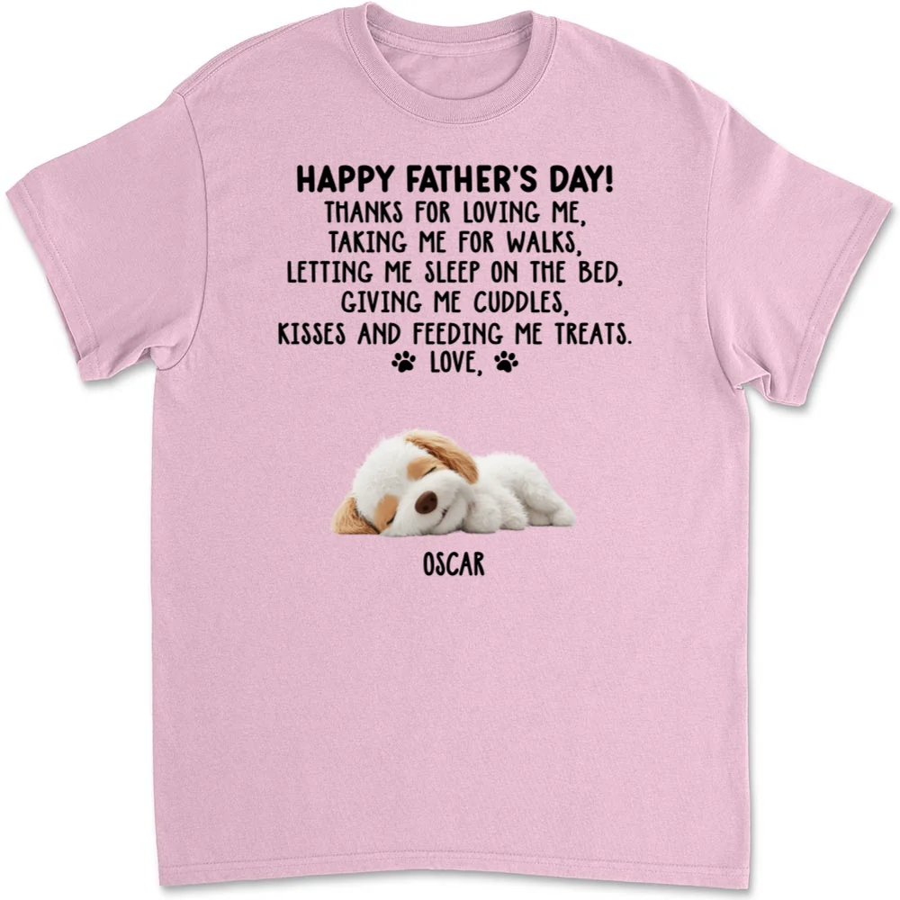 Thanks For Loving Us Dad - Personalized Custom Unisex T-Shirt - Image 8
