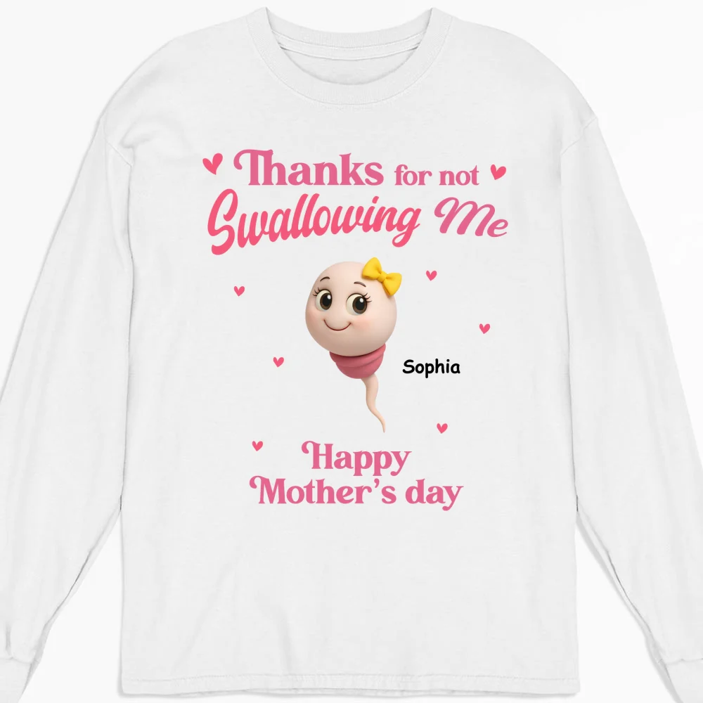 Thanks For Not Swallowing - Personalized Custom Shirt - Image 10