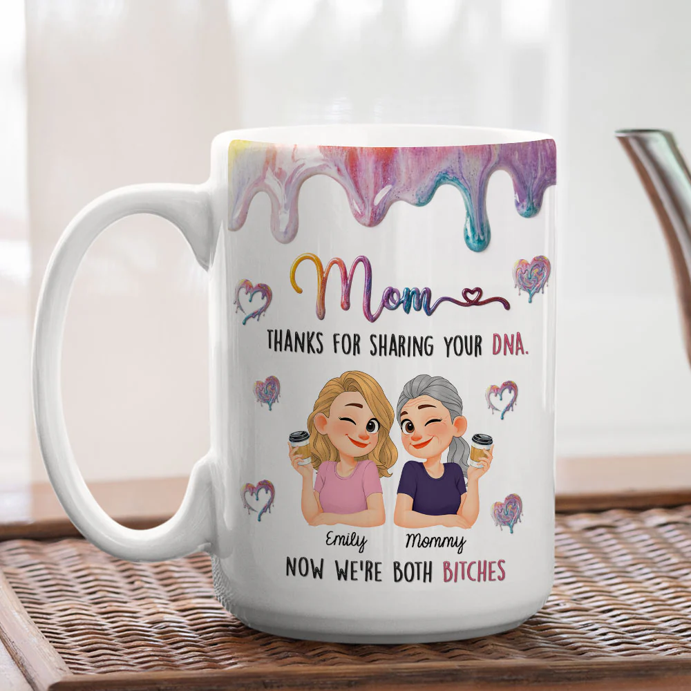 Thanks For Sharing Your DNA - Personalized Custom 3D Inflated Effect Mug - Image 4