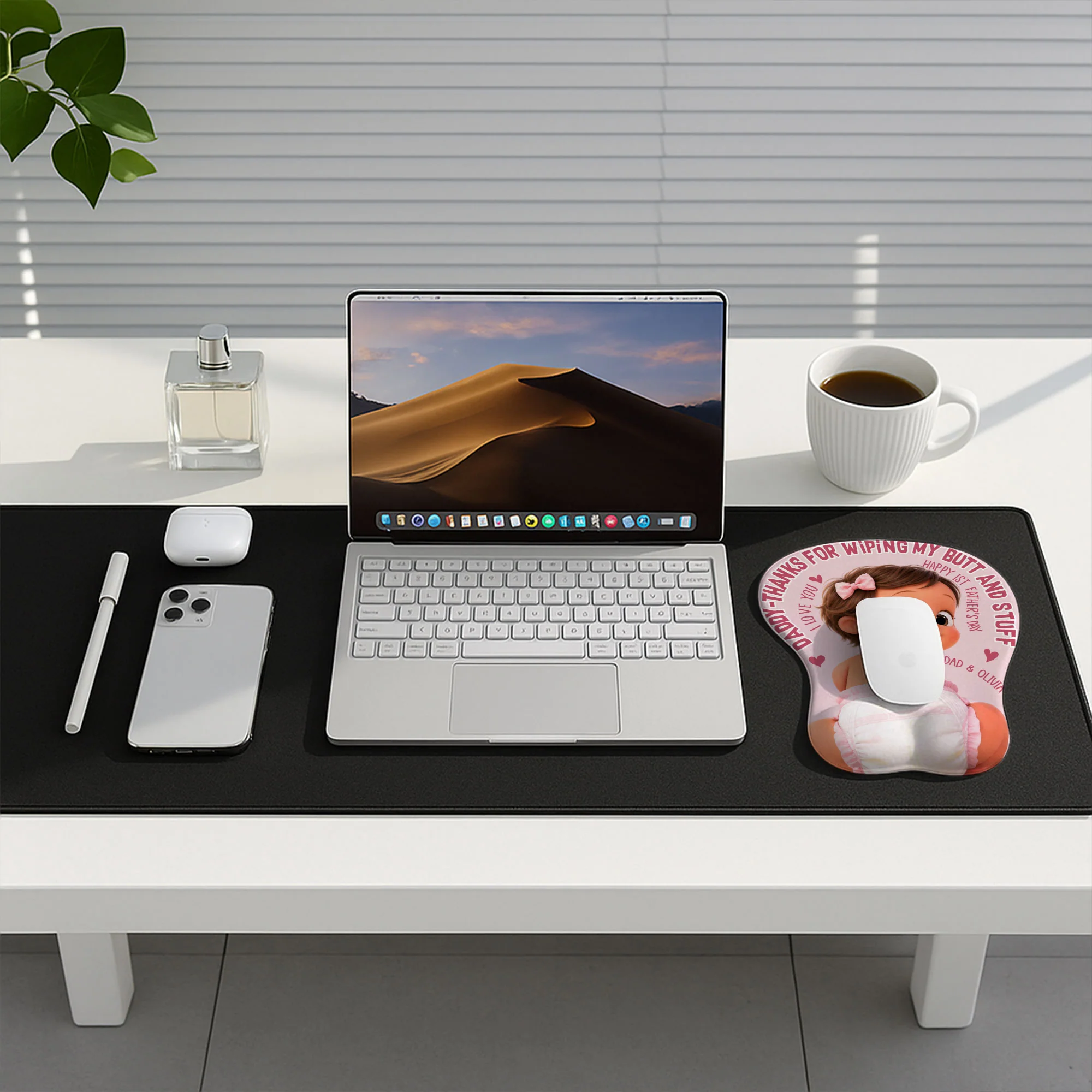 Thanks For Wiping My Butt - Personalized Custom 3D Mouse Pad - Image 3