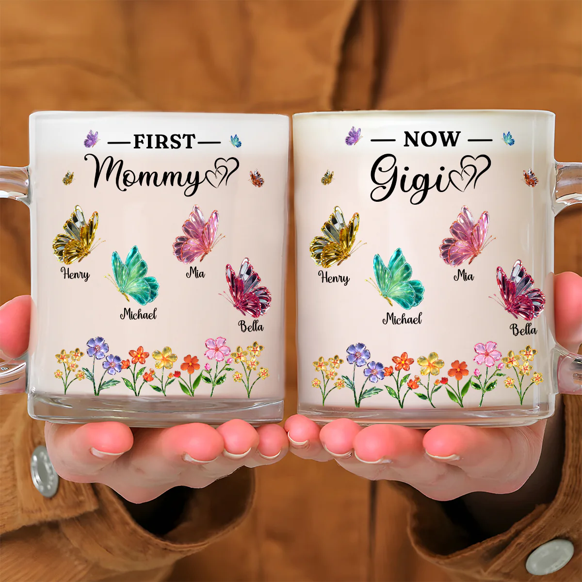 The Beautiful Journey - Personalized Custom Glass Mug - Image 3