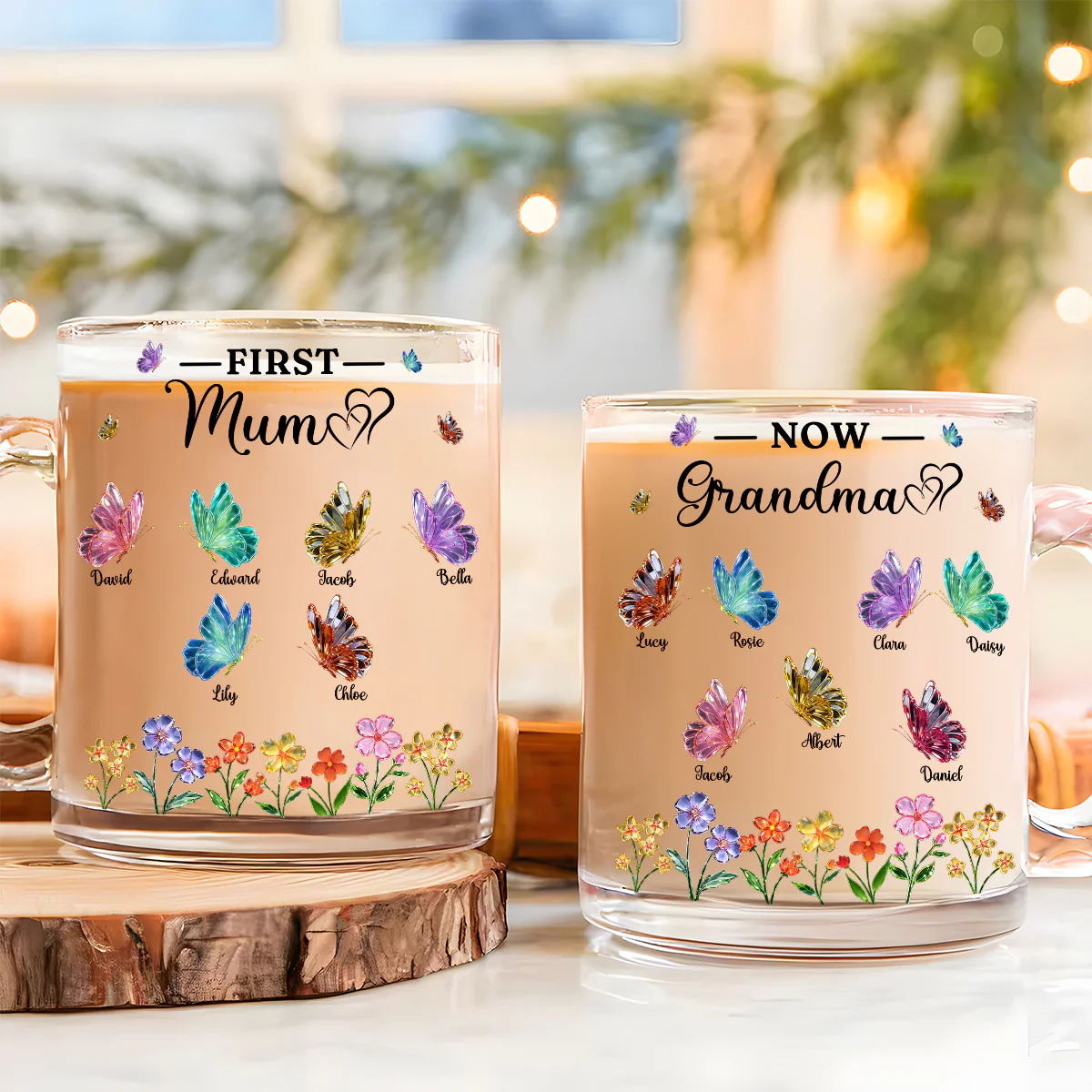 The Beautiful Journey - Personalized Custom Glass Mug - Image 4