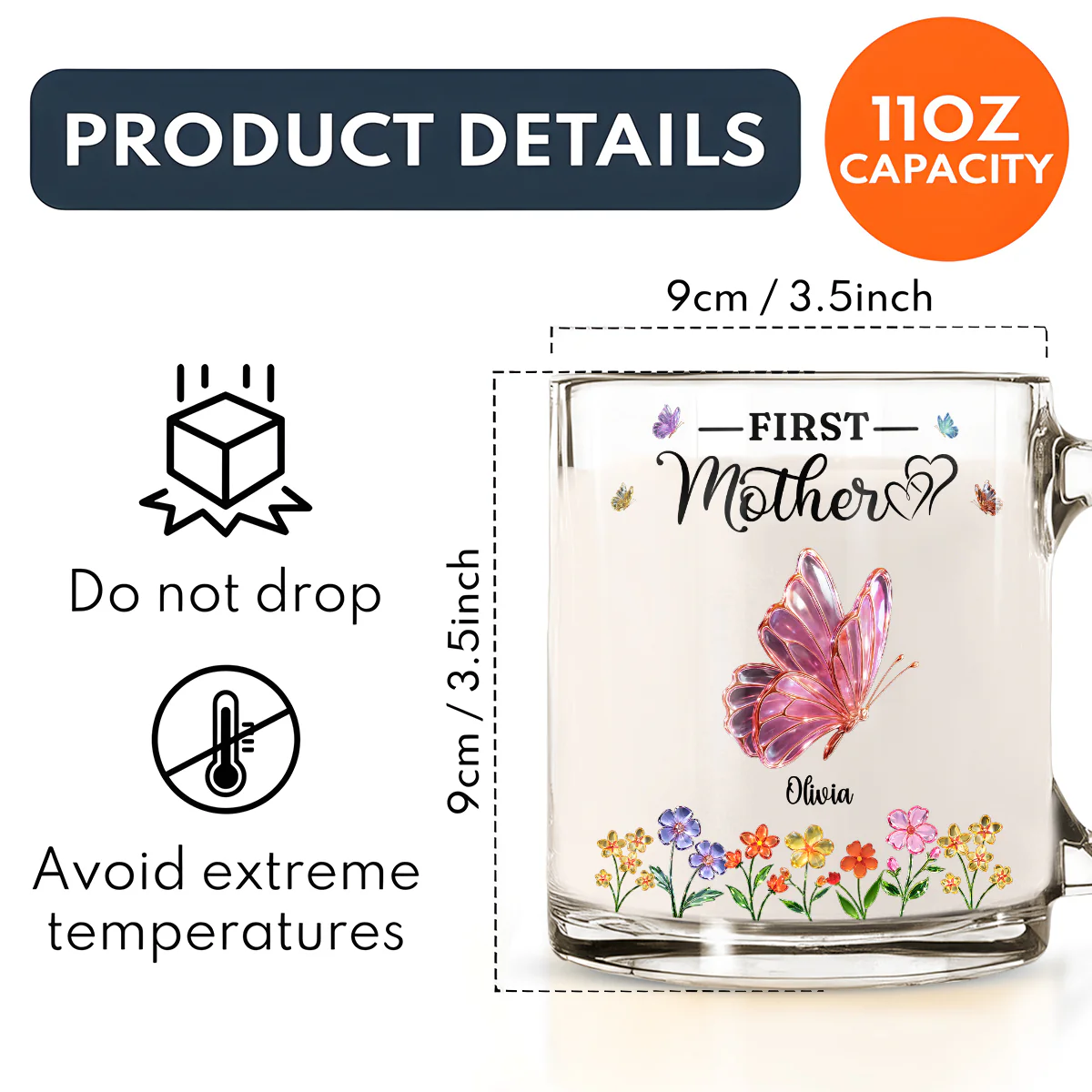 The Beautiful Journey - Personalized Custom Glass Mug - Image 5
