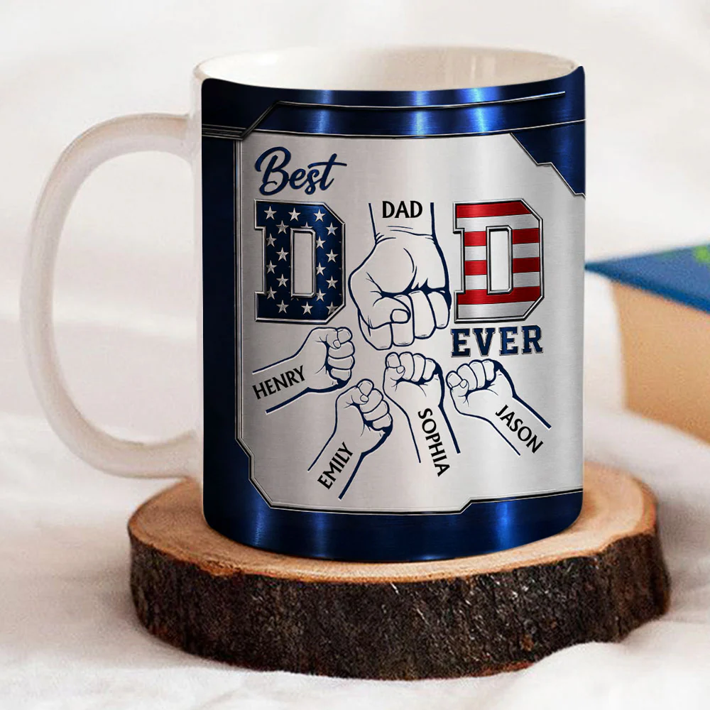 The Best Daddy - Personalized Custom 3D Inflated Effect Mug - Image 3