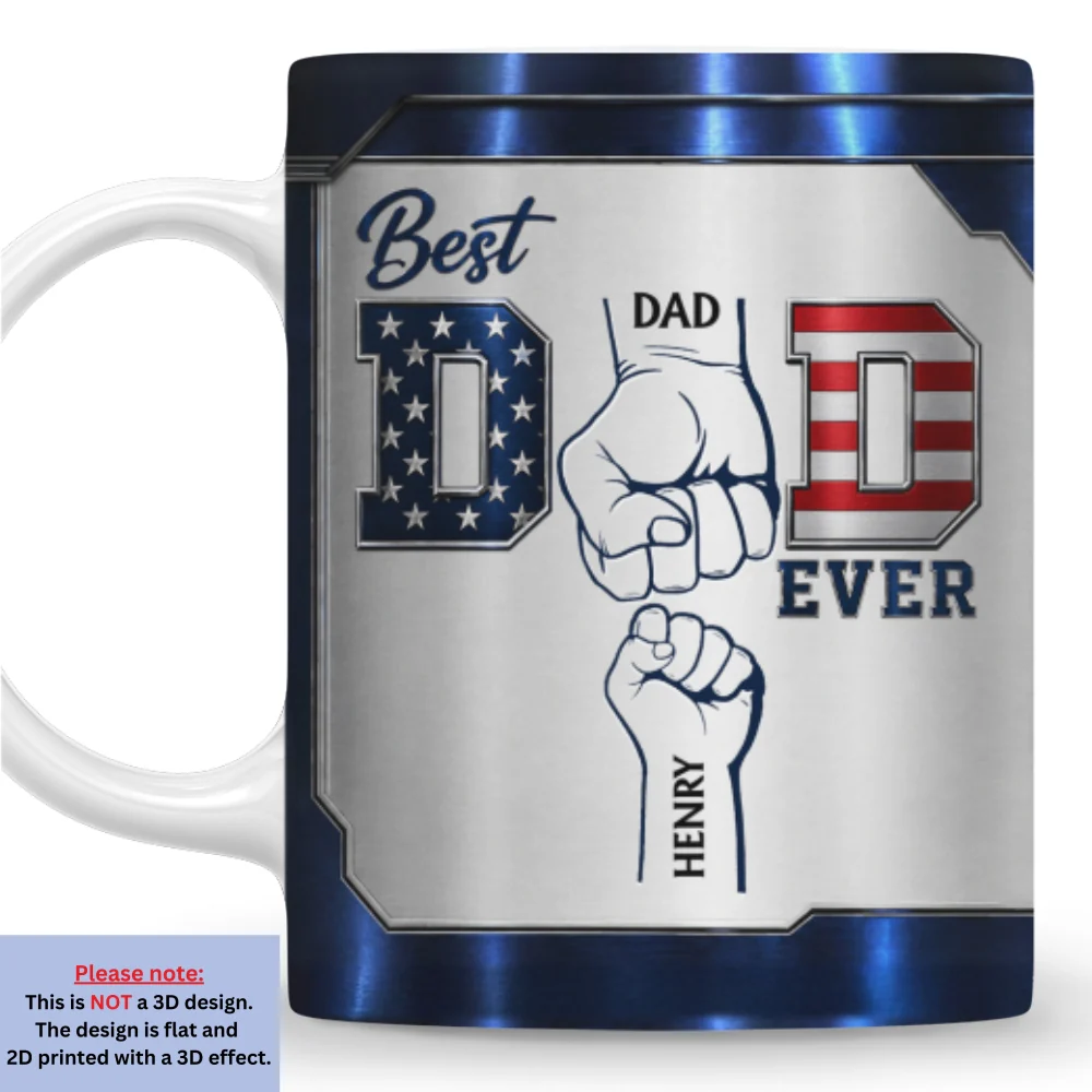 The Best Daddy - Personalized Custom 3D Inflated Effect Mug - Image 7
