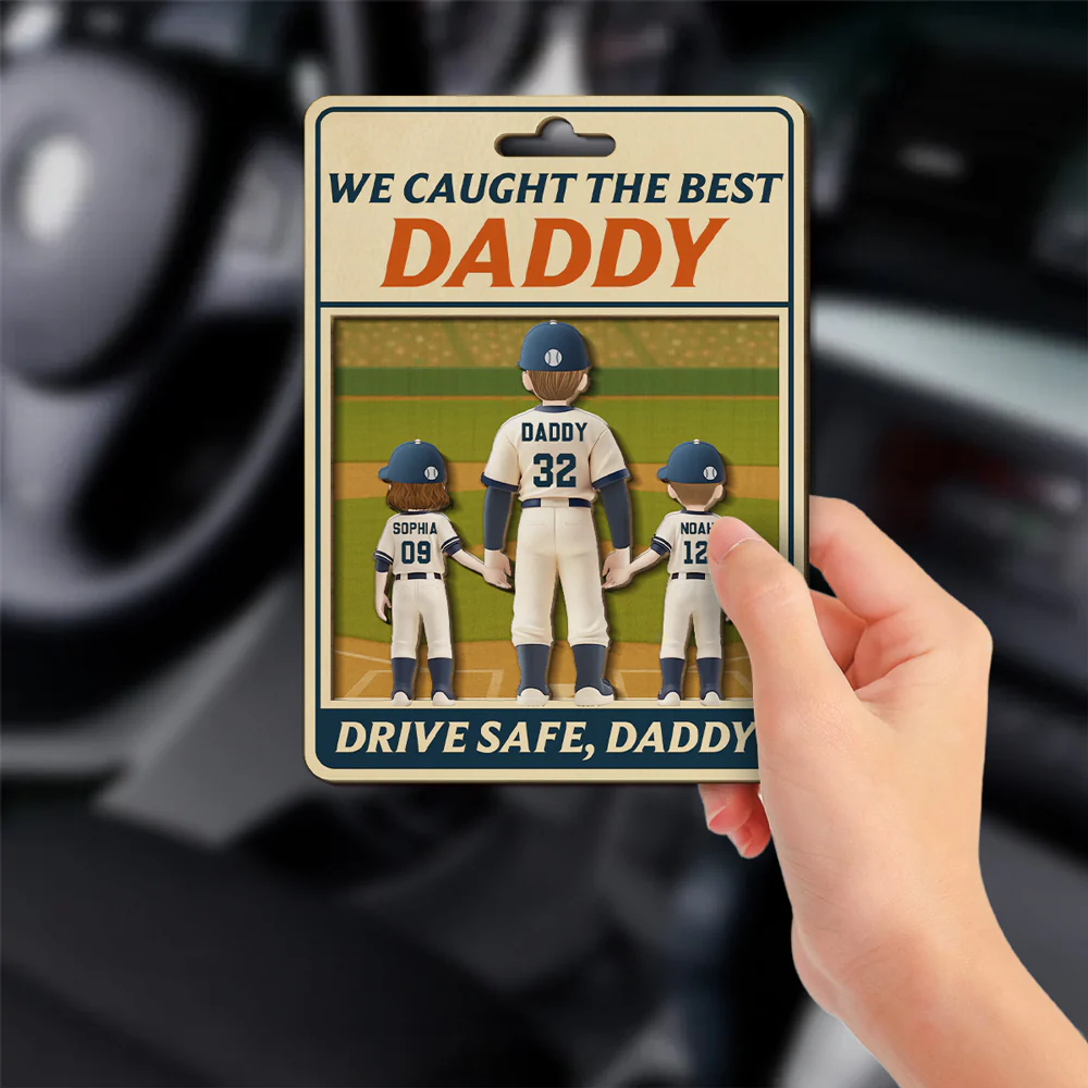The Best Daddy - Personalized Custom Car Visor Clip - Image 2