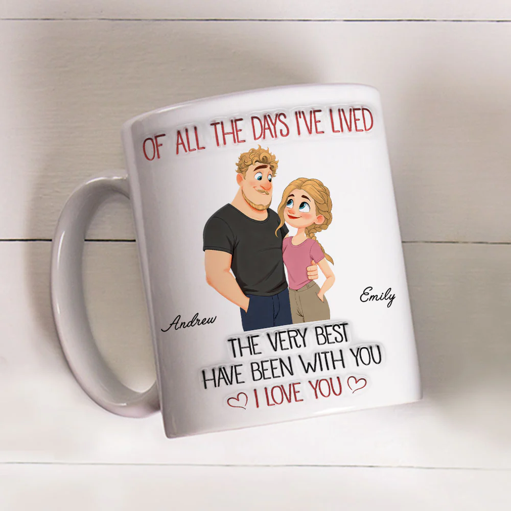 The Best Day With You - Personalized Custom 3D Inflated Effect Mug - Image 3
