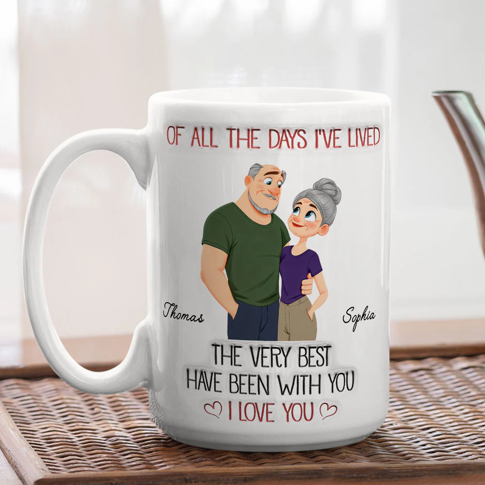 The Best Day With You - Personalized Custom 3D Inflated Effect Mug - Image 4