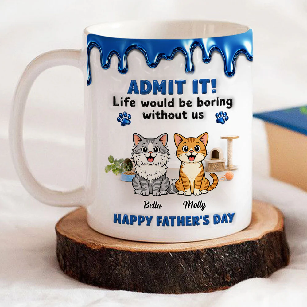 The Best Friend Has Cat - Personalized Custom Coffee Mug - Image 3