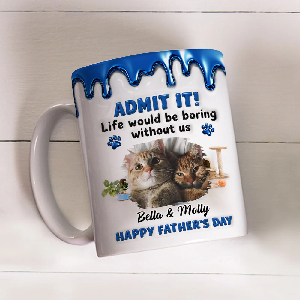 The Best Friend Has Cat Photo - Personalized Custom Coffee Mug - Image 2