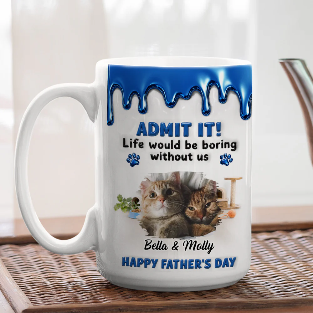 The Best Friend Has Cat Photo - Personalized Custom Coffee Mug - Image 4
