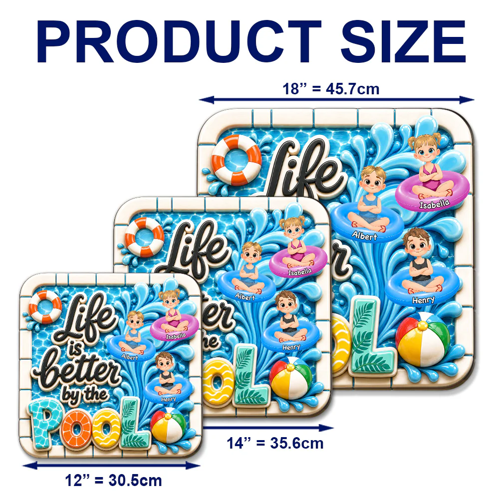 The Best Life Is Here - Personalized Custom 3D Effect Wood Sign - Image 6