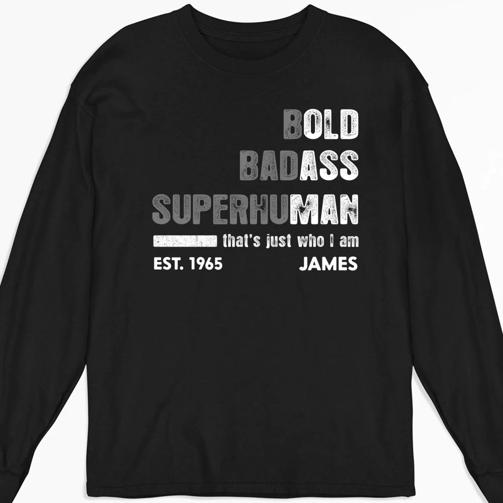 The Bold Badass One - Personalized Custom Shirt - Image 11