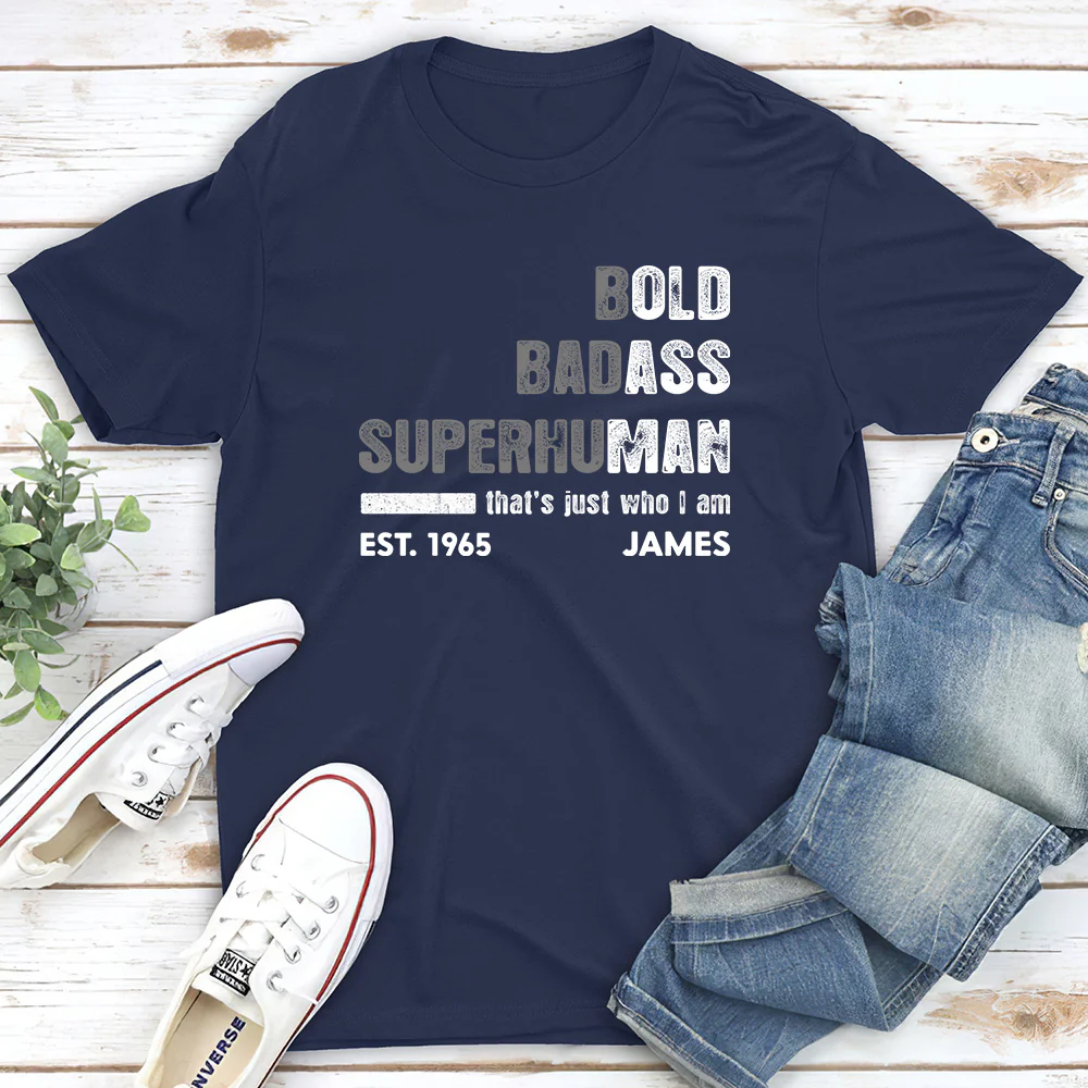 The Bold Badass One - Personalized Custom Shirt - Image 2