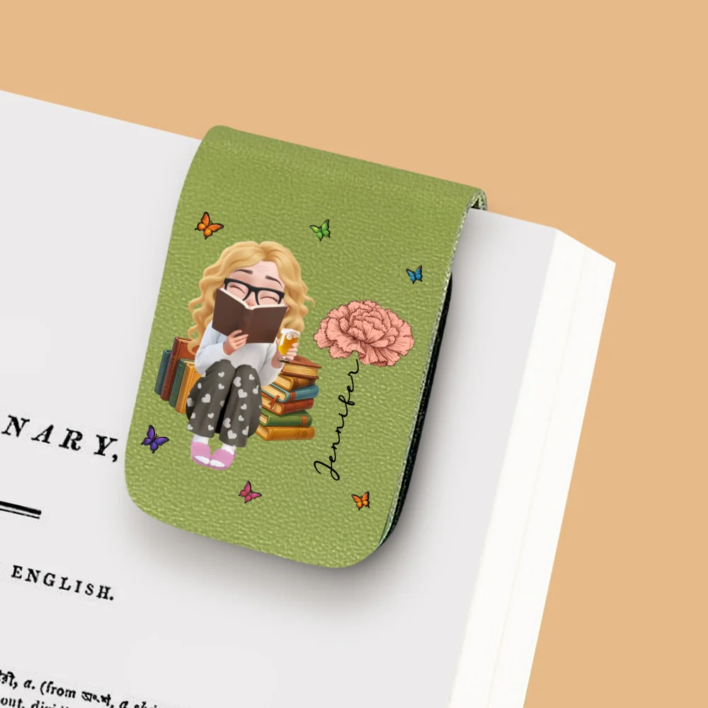 The Book Girly - Personalized Custom Leather Bookmark - Image 7