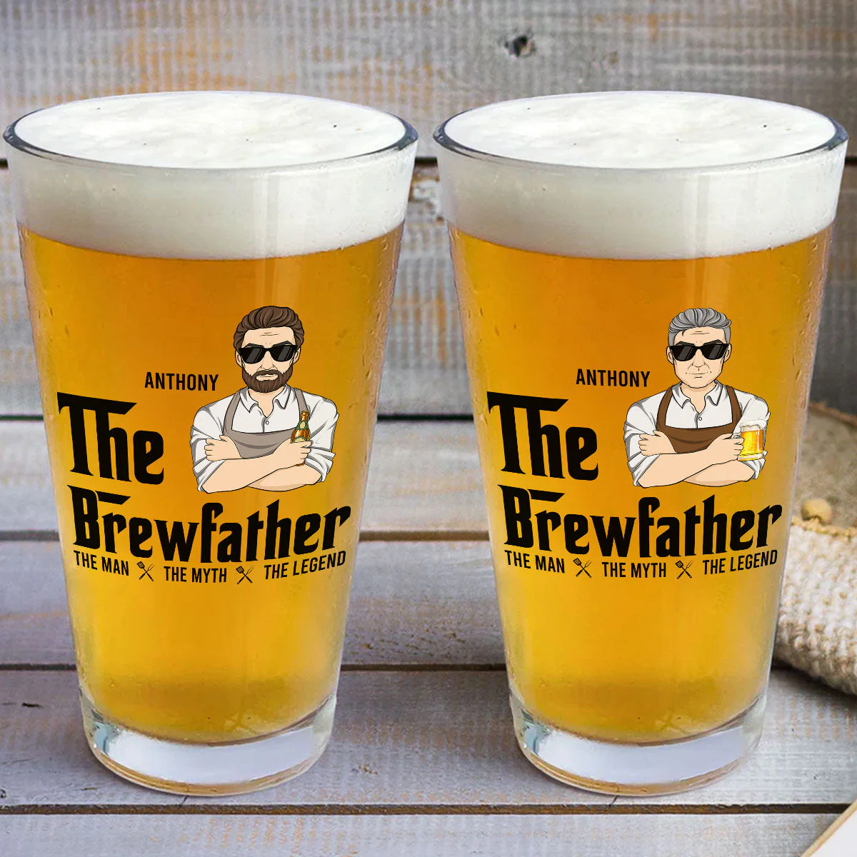 The Brewfather - Personalized Custom Beer Glass - Image 3