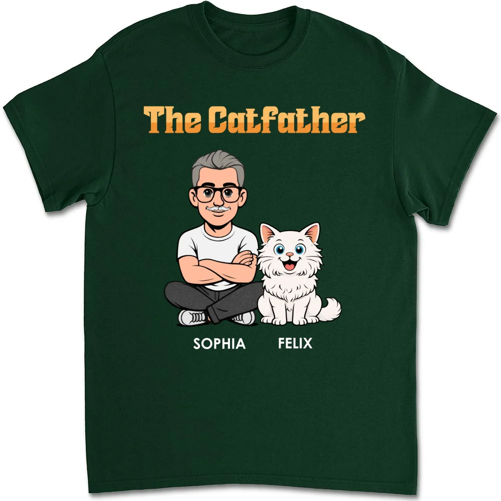 The Catfather Retro - Personalized Custom Shirt - Image 10