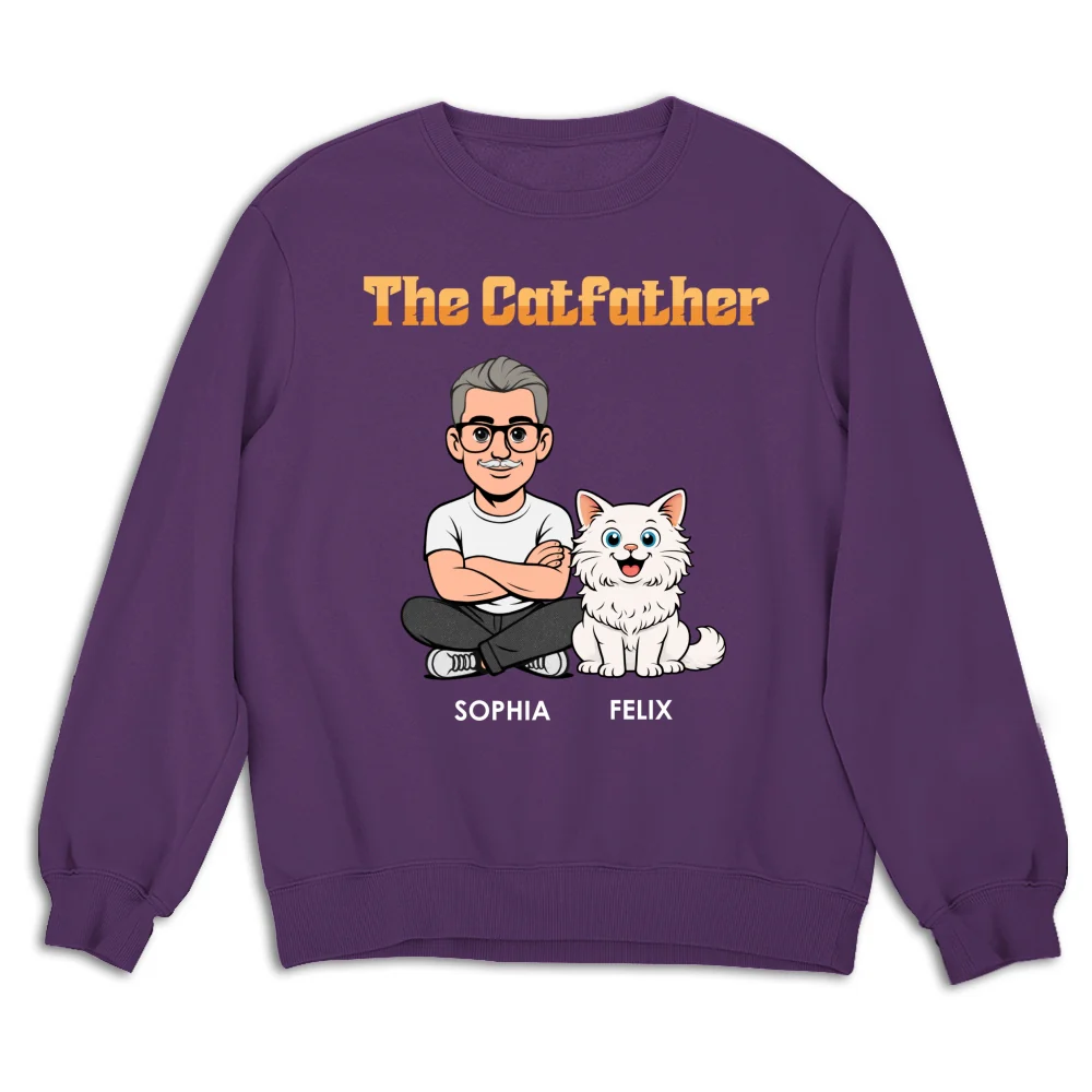 The Catfather Retro - Personalized Custom Shirt - Image 11