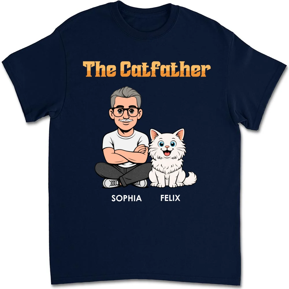The Catfather Retro - Personalized Custom Shirt - Image 12