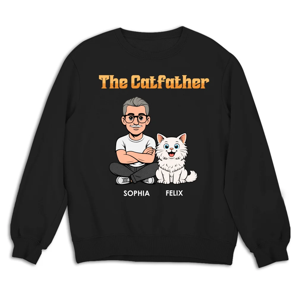 The Catfather Retro - Personalized Custom Shirt - Image 14