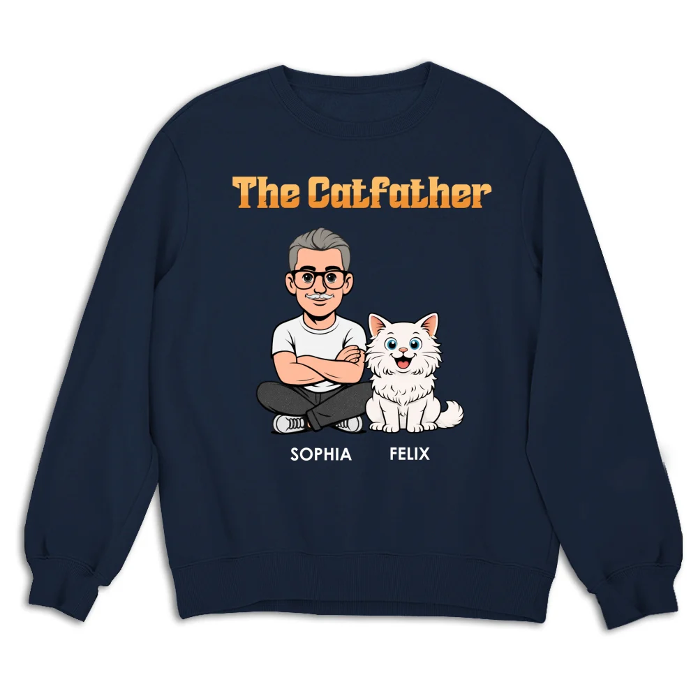 The Catfather Retro - Personalized Custom Shirt - Image 16