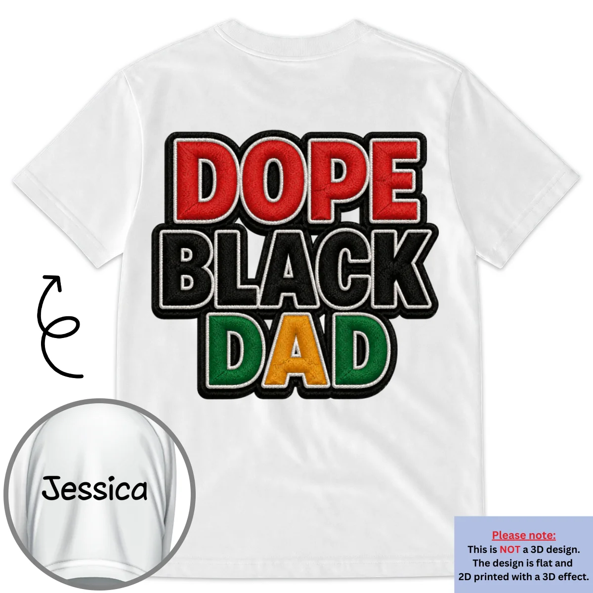 The Coolest One Ever - Personalized Custom 3D Effect Shirt With Design On Sleeve - Image 6