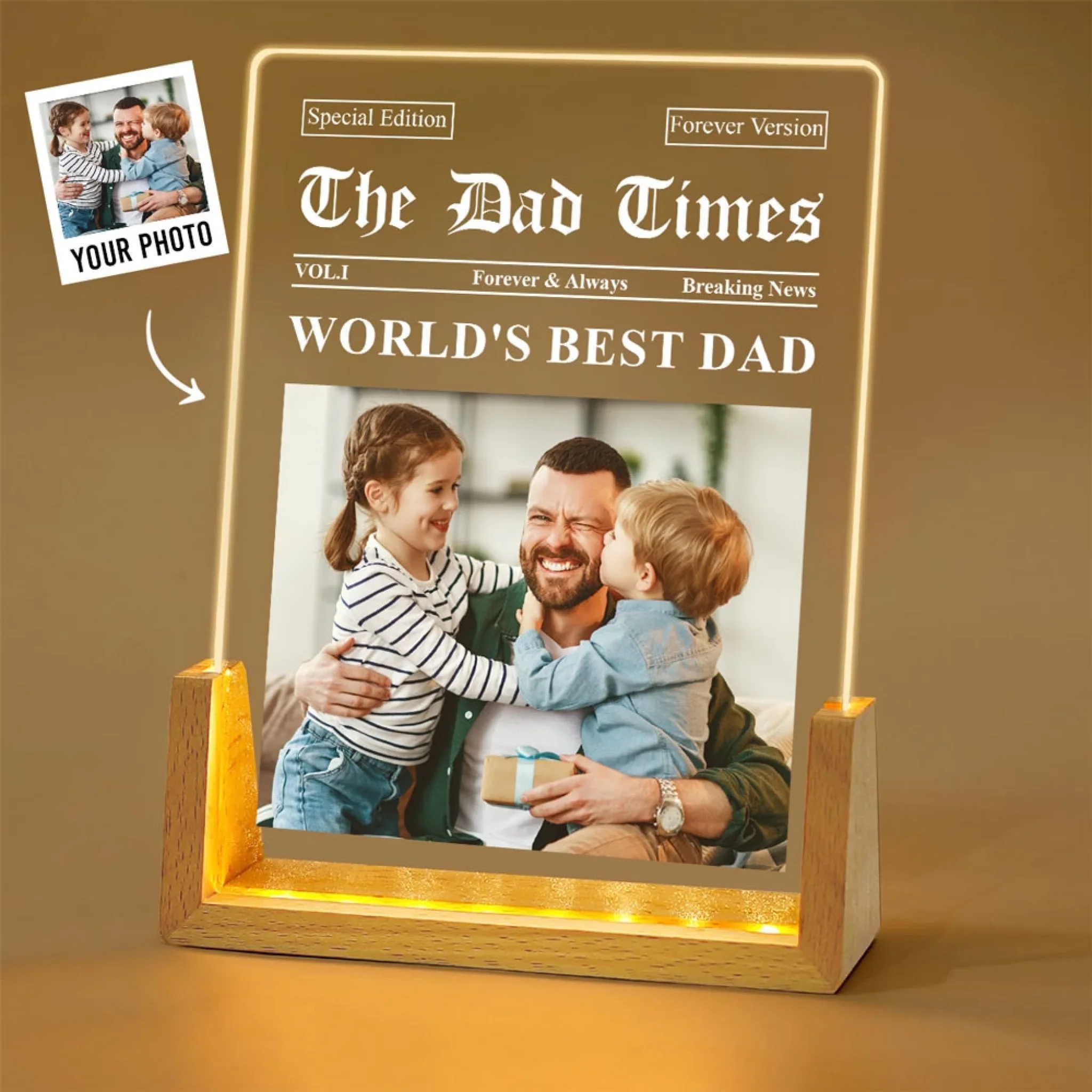 The Dad Times 2 - Personalized Custom Night Light