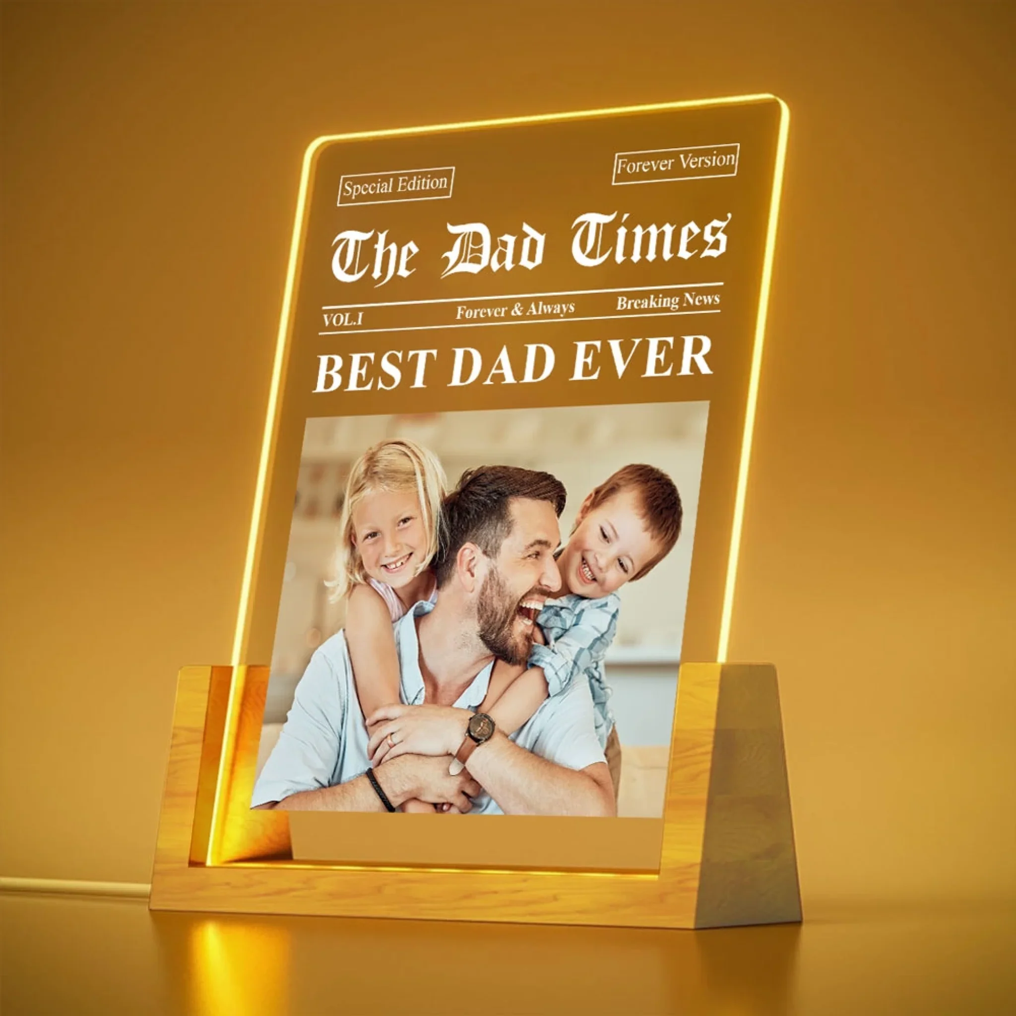 The Dad Times 2 - Personalized Custom Night Light - Image 2