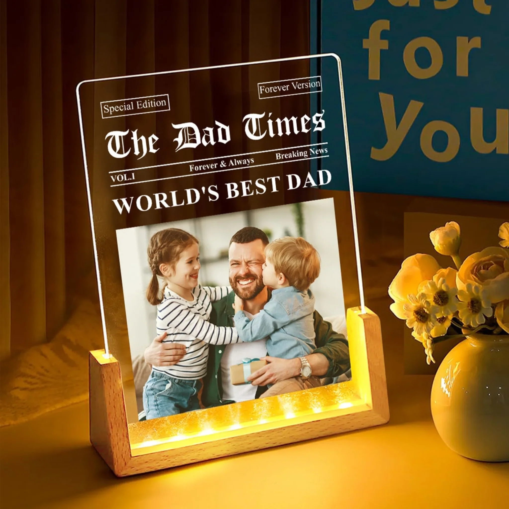 The Dad Times 2 - Personalized Custom Night Light - Image 4