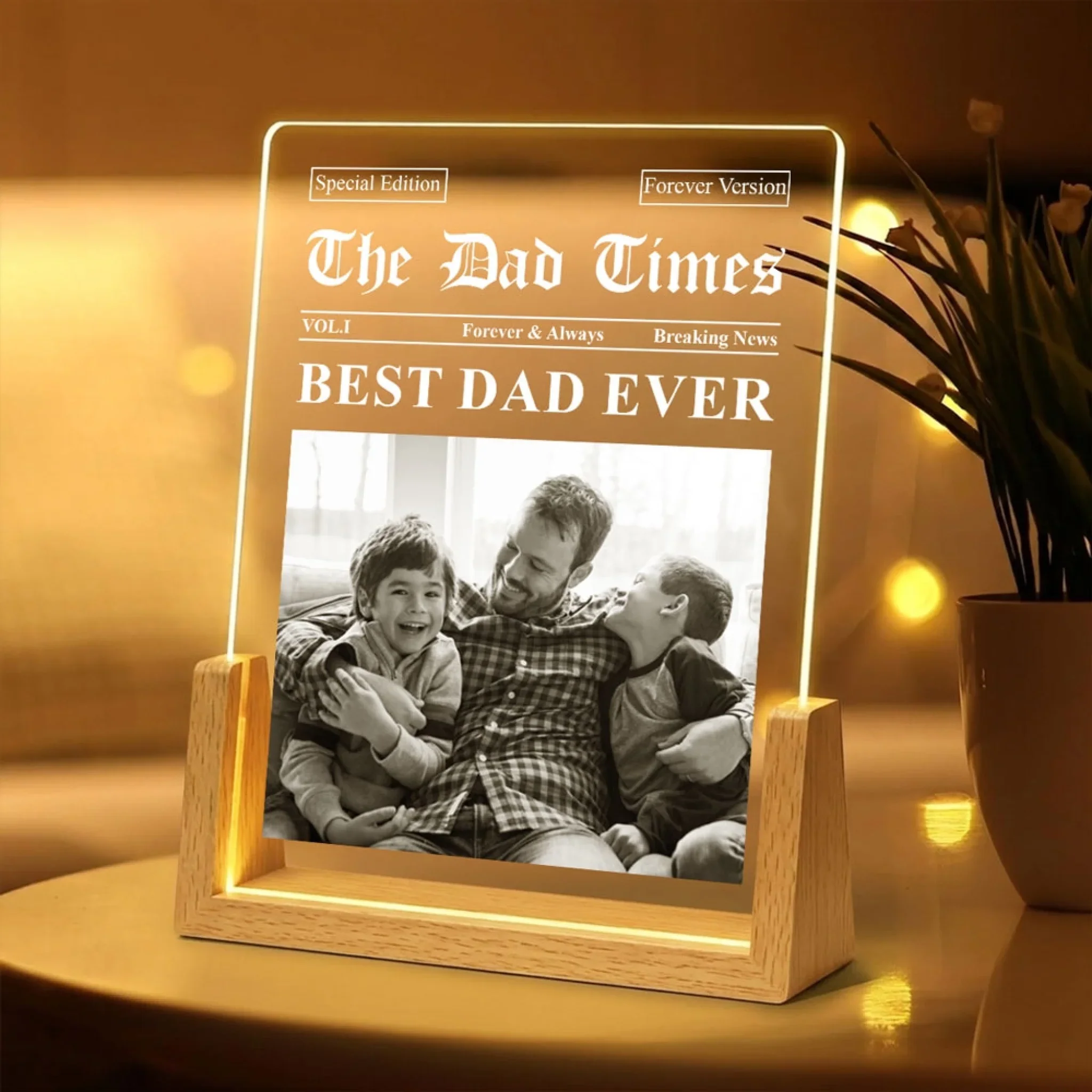 The Dad Times 2 - Personalized Custom Night Light - Image 6