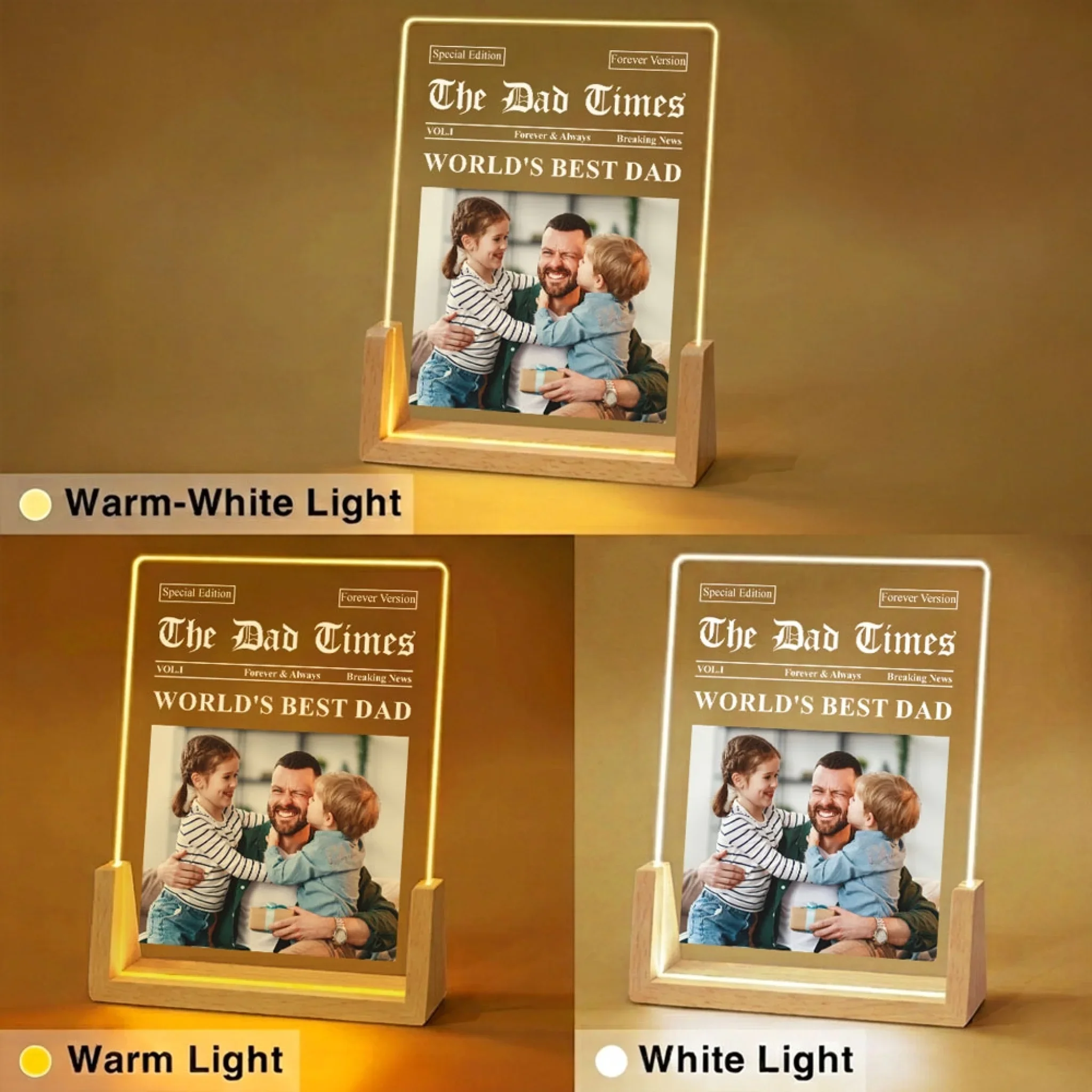 The Dad Times 2 - Personalized Custom Night Light - Image 7