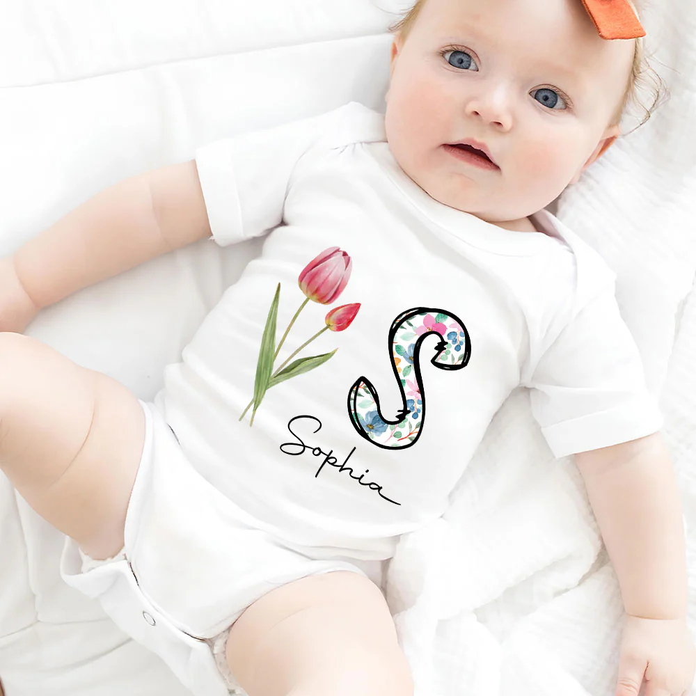 The Day An Angel Came To Me - Personalized Custom Baby Onesie - Image 4