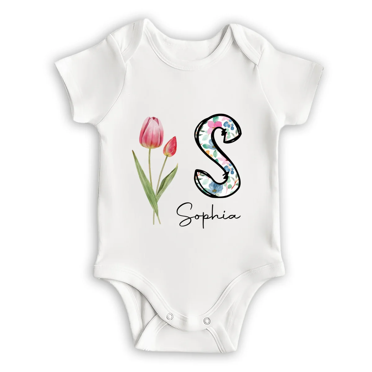 The Day An Angel Came To Me - Personalized Custom Baby Onesie - Image 5