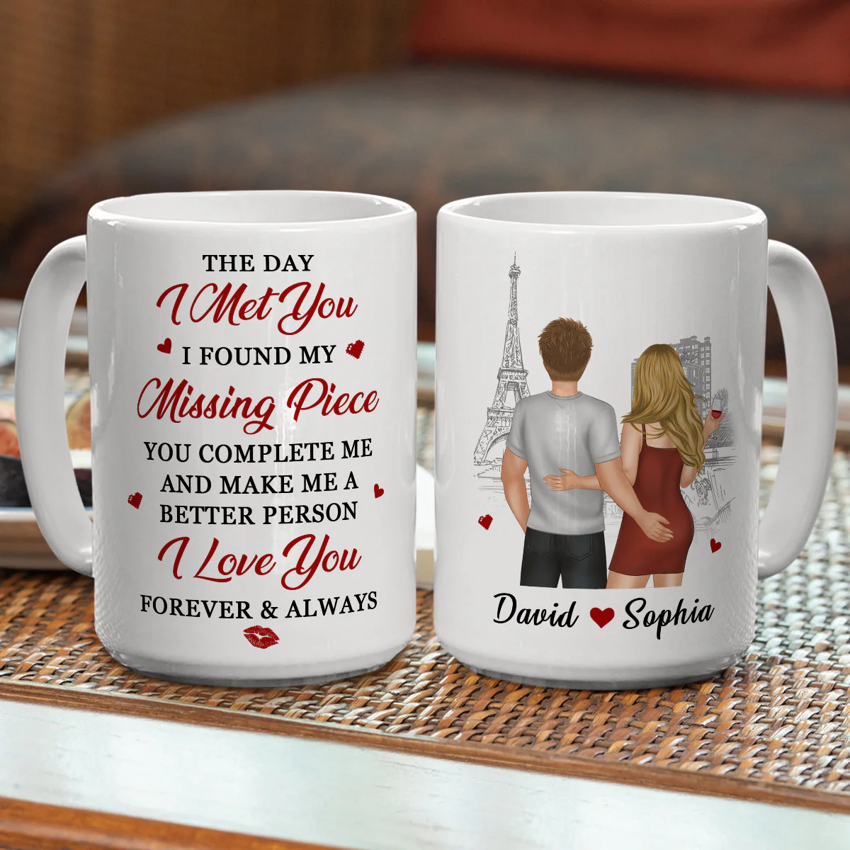 The Day I Found You - Personalized Custom Coffee Mug - Image 4