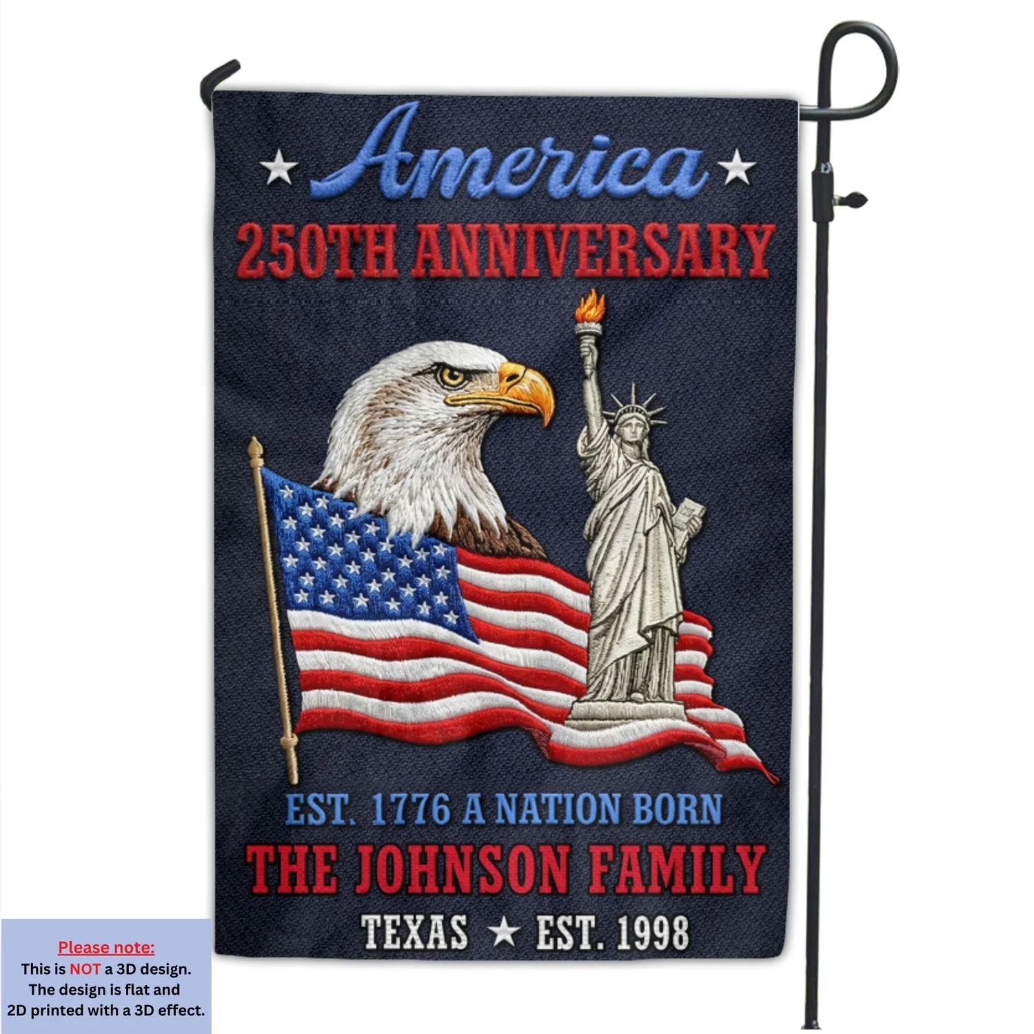 The Era Of Freedom - Personalized 3D Effect Custom Flag - Image 6