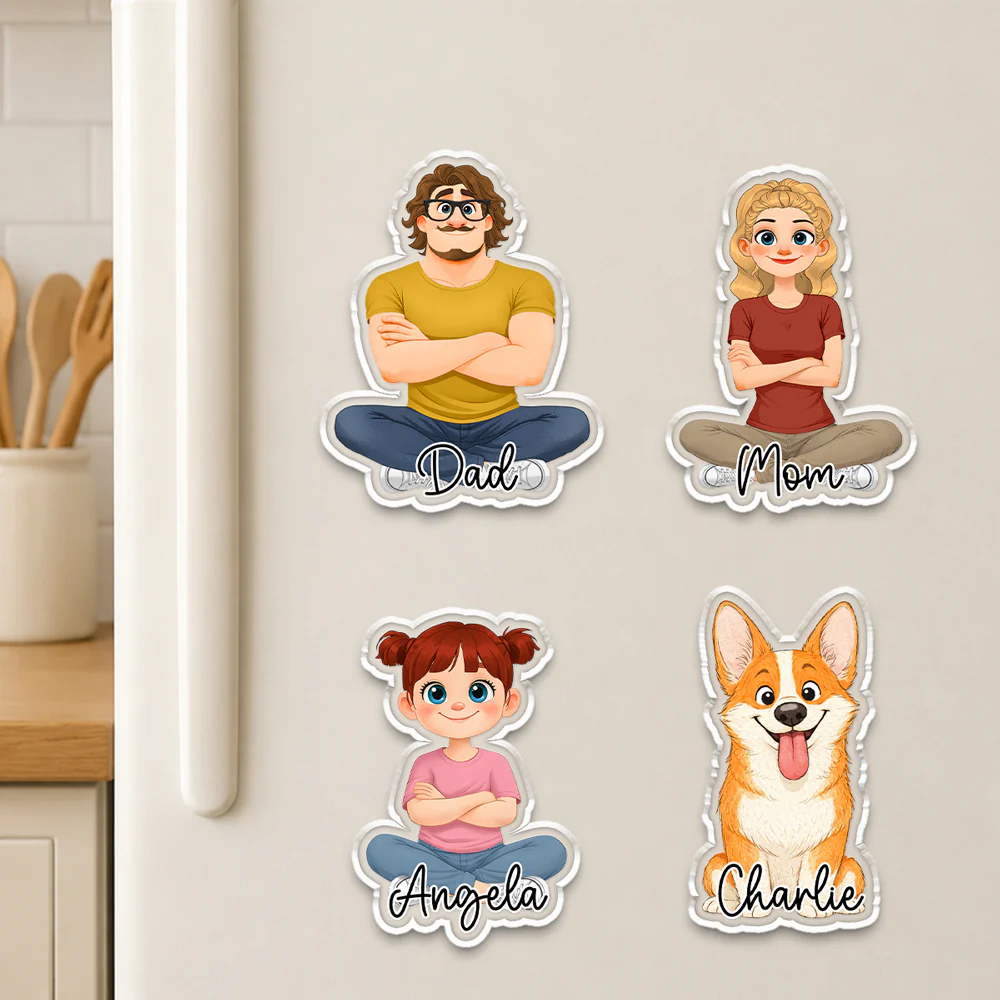 The Family - Personalized Custom Acrylic Fridge Magnet