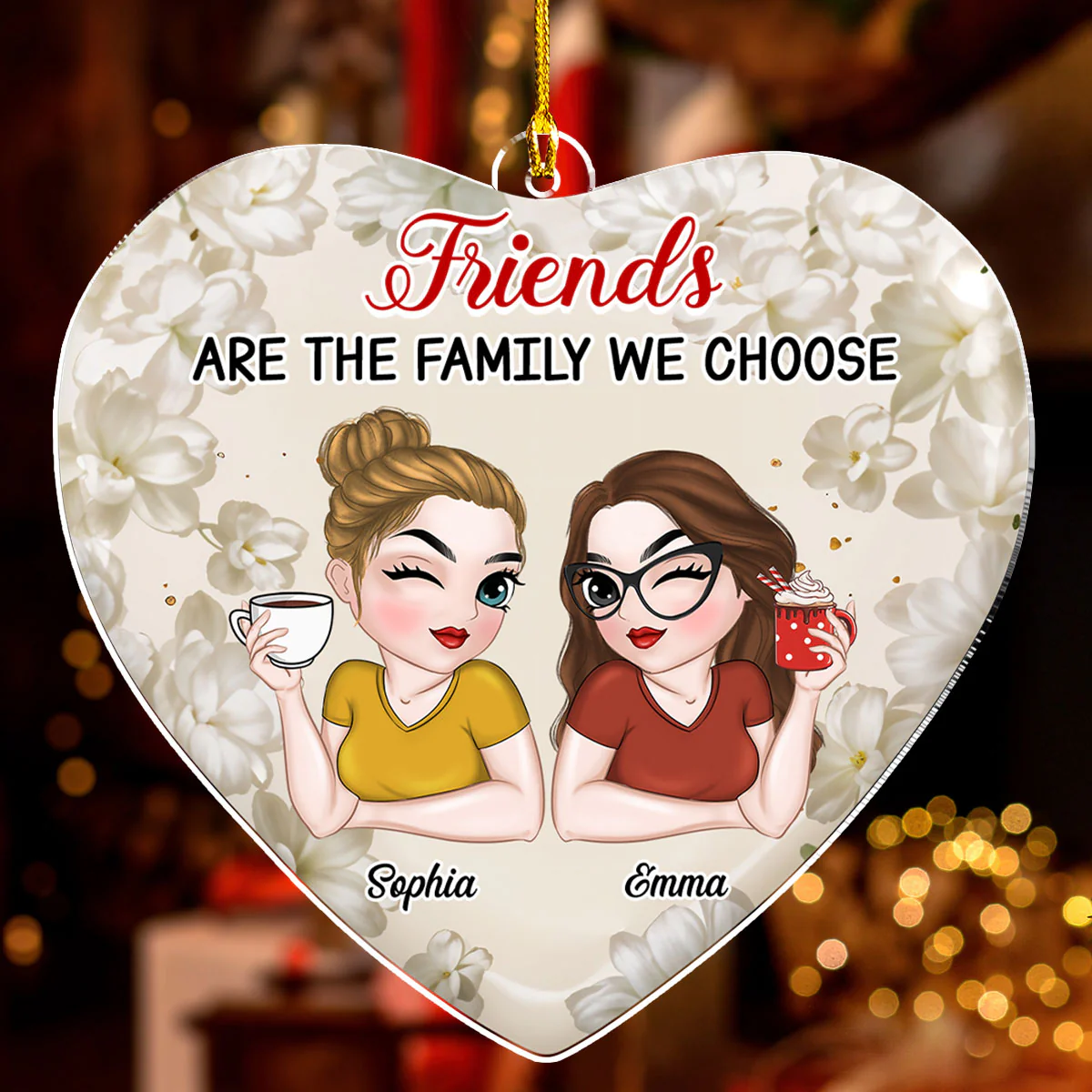 The Family We Choose - Personalized Custom Acrylic Ornament - Image 2