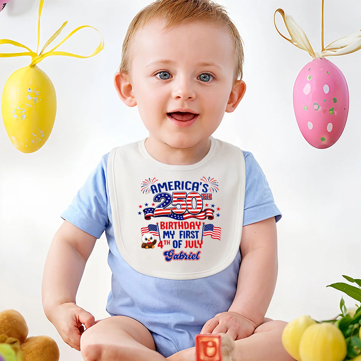 The First I Will Remember - Personalized Custom Baby Bib - Image 2