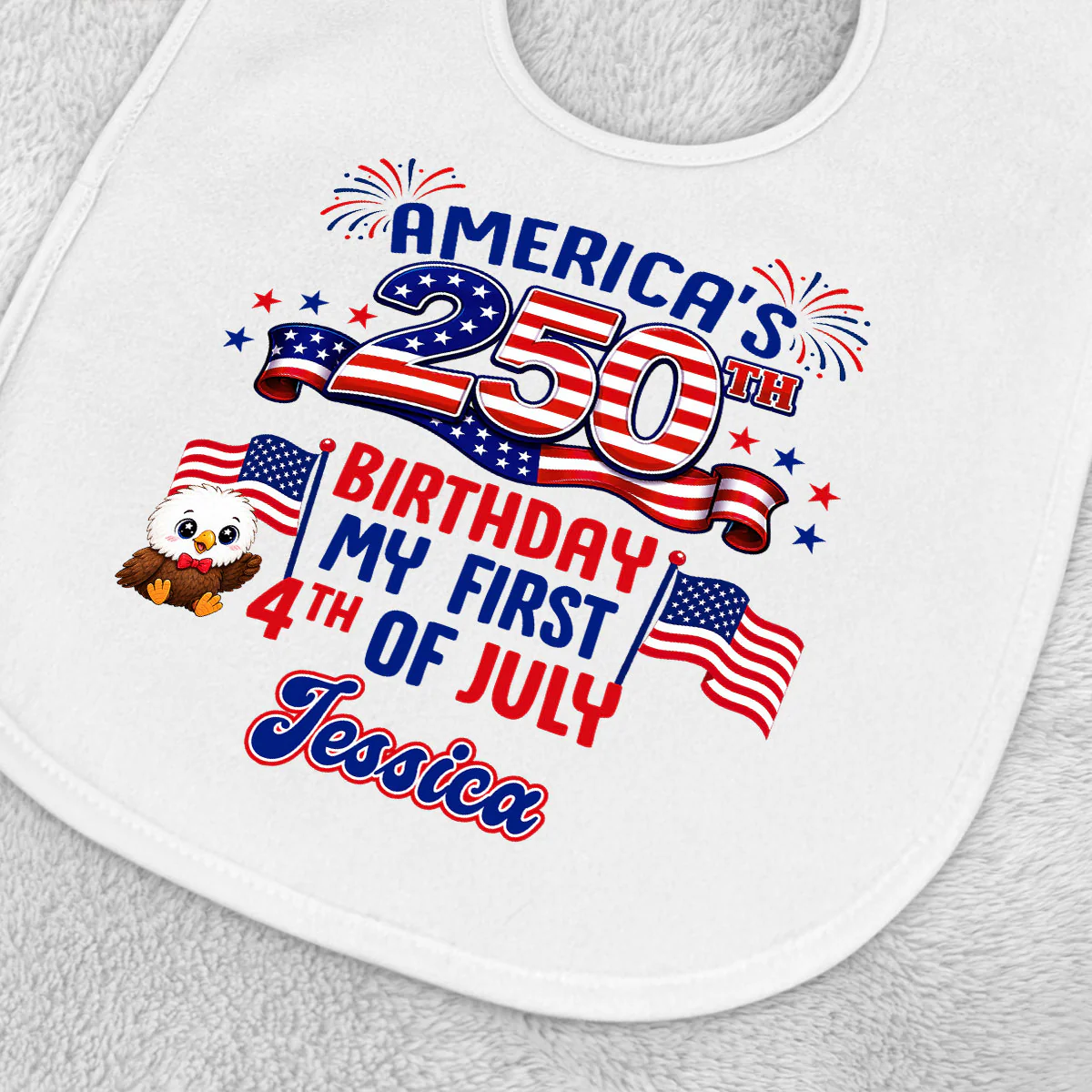 The First I Will Remember - Personalized Custom Baby Bib - Image 6