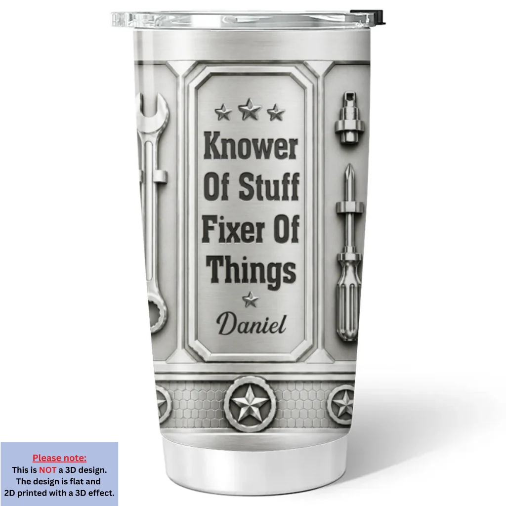 The Fixer - Personalized Custom 3D Effect Tumbler - Image 6