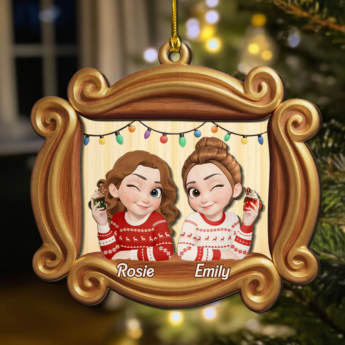 The Forever Collection - Personalized Custom 2-Layered Wood Ornament - Image 2