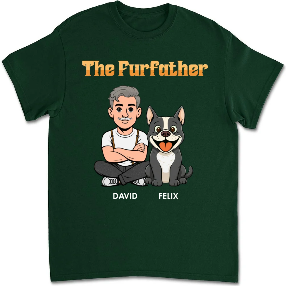 The Furfather Retro - Personalized Custom Shirt - Image 13