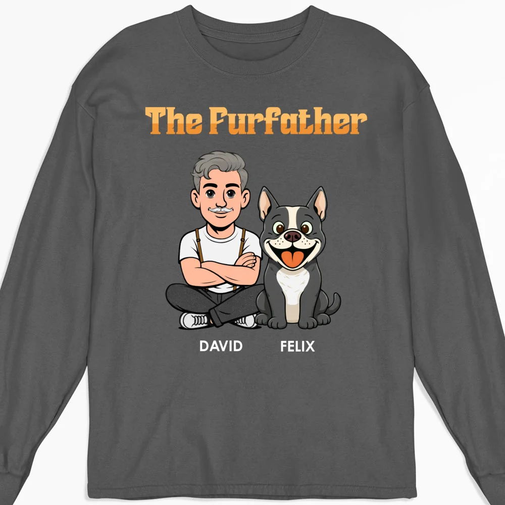The Furfather Retro - Personalized Custom Shirt - Image 16