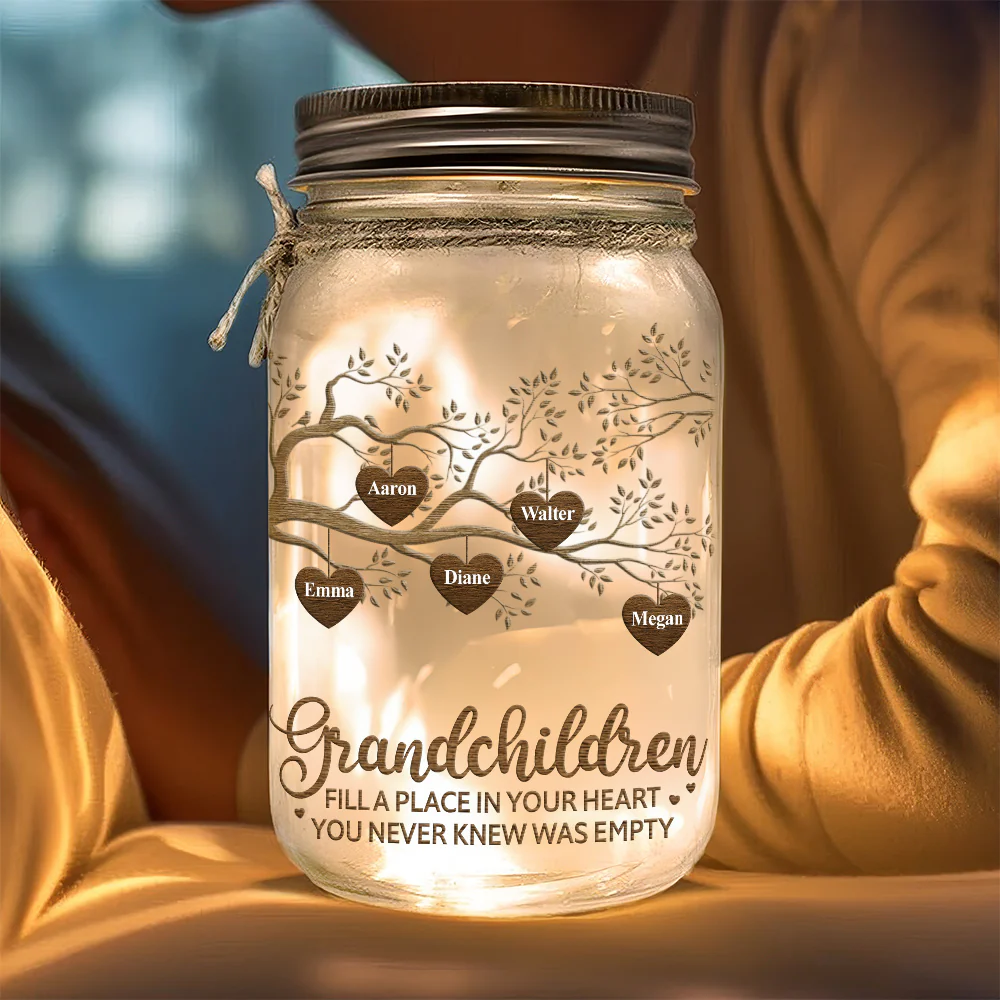 The Greatest Blessing - Personalized Custom Mason Jar Light - Image 4