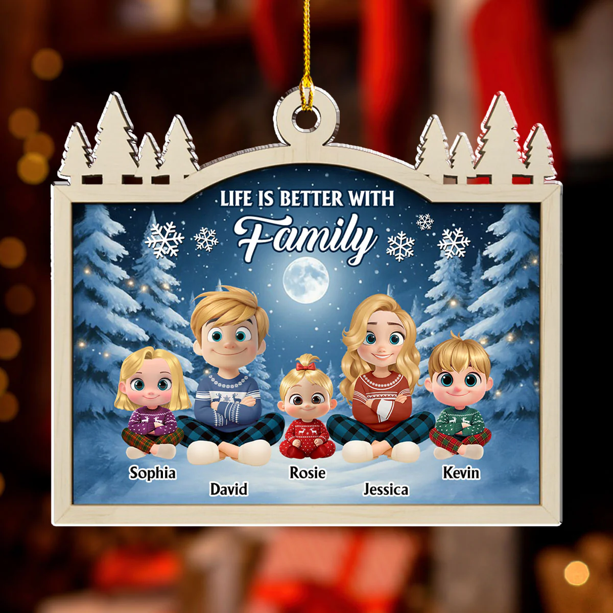 The Greatest Gift Gave Us - Personalized Custom Acrylic Ornament - Image 2