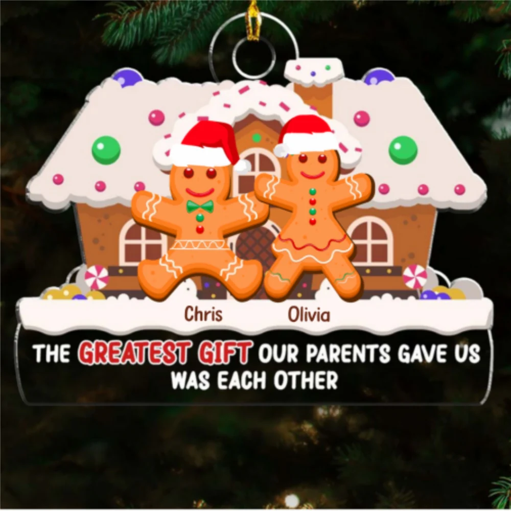 The Greatest Gift Of Christmas - Personalized Custom Acrylic Ornament - Image 4